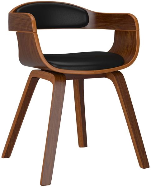 vidaXL Esszimmerstühle 4 Stk. Schwarz Bugholz und Kunstleder [3092383] Bild 3