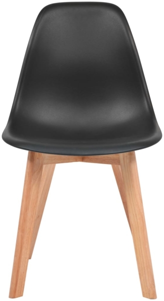 vidaXL Esszimmerstühle 6 Stk. Schwarz Kunststoff [244779]