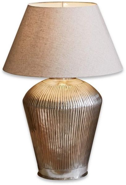 Mirabeau Tischleuchte Tischlampe Caulières creme/antiksilber