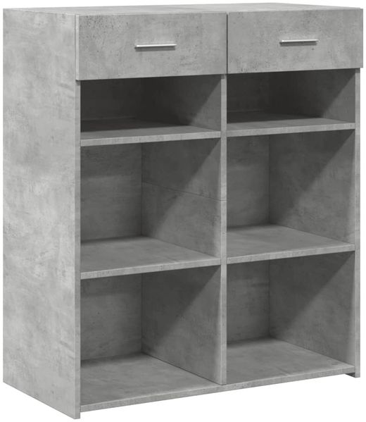 vidaXL Sideboard Betongrau 80x42,5x93 cm Holzwerkstoff 3281479 Bild 2