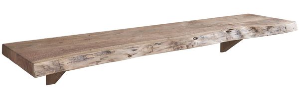 Wandregal Akazie 120x30x18 Natural Stone lackiert FREEFORM #139