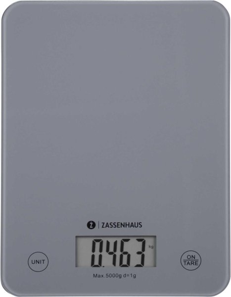 ZASSENHAUS Digitale Küchenwaage BALANCE, cool grey