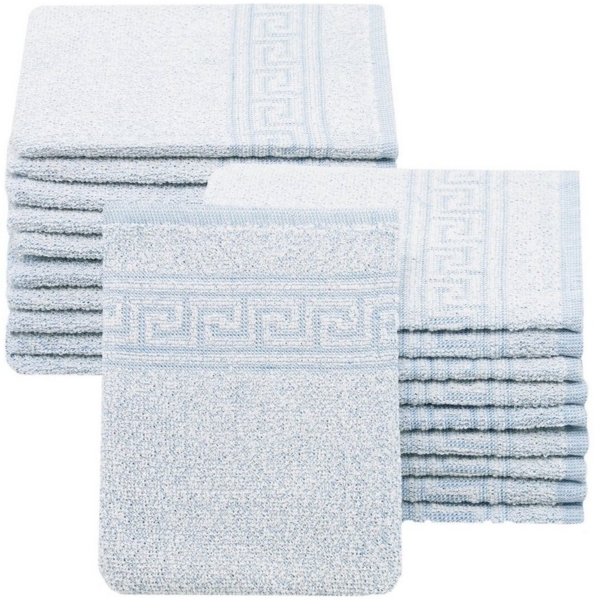 ZOLLNER Waschlappen, (20-St), 16 x 22 cm, 80% Baumwolle, 20% Polyester