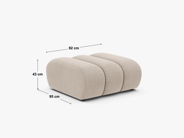 Micadoni Hocker Lupine Boucle Baloo Beige Bild 5