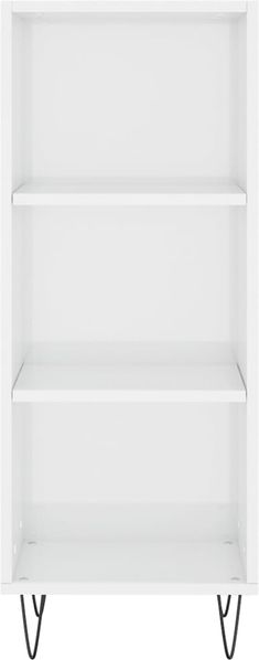 vidaXL Sideboard Hochglanz-Weiß 34,5x32,5x90 cm Holzwerkstoff 828726 Bild 4
