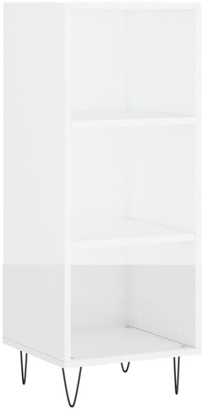 vidaXL Sideboard Hochglanz-Weiß 34,5x32,5x90 cm Holzwerkstoff 828726 Bild 2