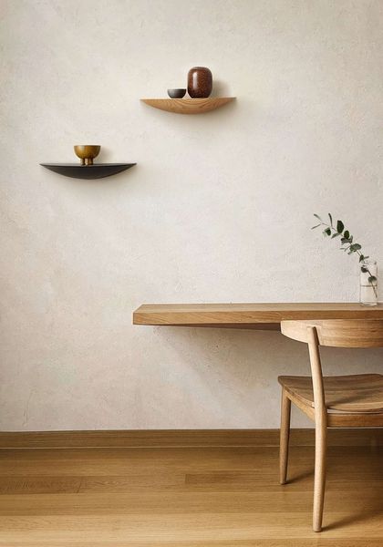 Home affaire Wandregal Drop, 1-tlg, Breite 30 cm, Massivholz, FSC®-zertifiziert
