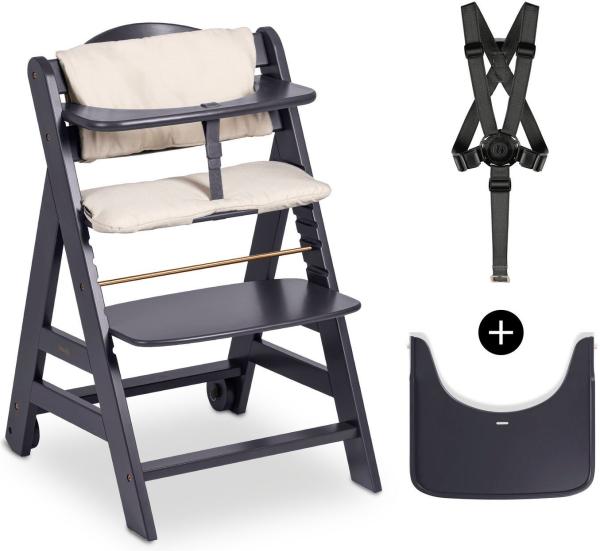 Hauck Beta+ Dark Grey Hochstuhl Treppenhochstuhl