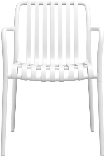 STEELSØN 'Pincoya' Gartenstuhl, weiß, Kunststoff, wetterfest und UV-beständig, Balkonstuhl stapelbar, bis 120 kg belastbar, 2er Set Bild 11