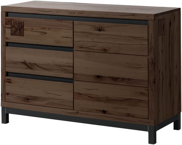 Sideboard Kernbuche 120x45x85 tabacco braun geölt VILLANDERS #210