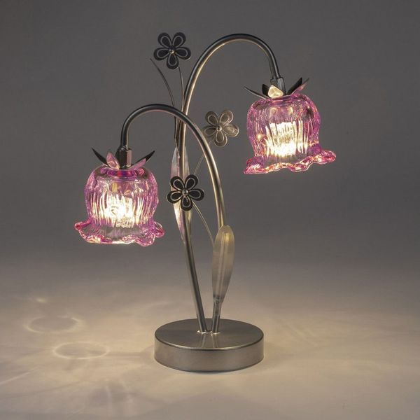 formano Tischleuchte Frühlingszeit, LED, mit Timerfunktion, Rosa, Blume, H: 36cm