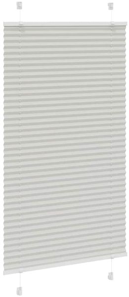 vidaXL Plissee Hellgrau 80x150 cm Stoffbreite 79,4 cm Polyester 4015343 Bild 3