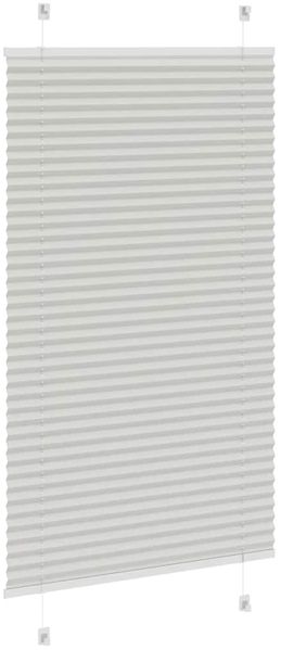 vidaXL Plissee Hellgrau 80x150 cm Stoffbreite 79,4 cm Polyester 4015343 Bild 4