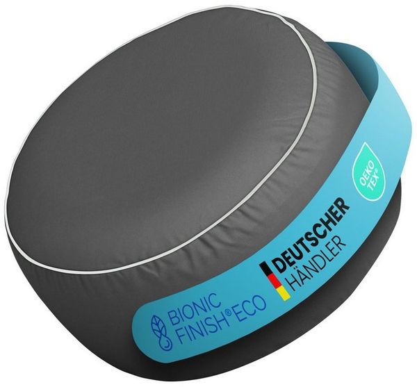 Bestlivings Bodenkissen Sitzpouf Outdoor Ø54cm, Belastbarkeit: bis 100kg, wasserabweisend, 100% Polyester (Bezug)