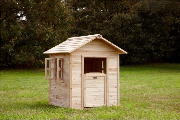 Axi Holz Kinderspielhaus Noa | Natur | 106x95x130 cm