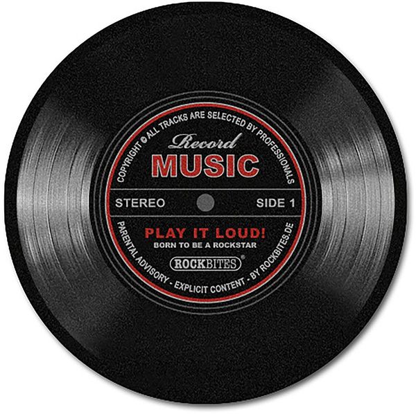 Close Up Fußmatte Record Music Teppich groß Schallplatte, Höhe: 0 mm
