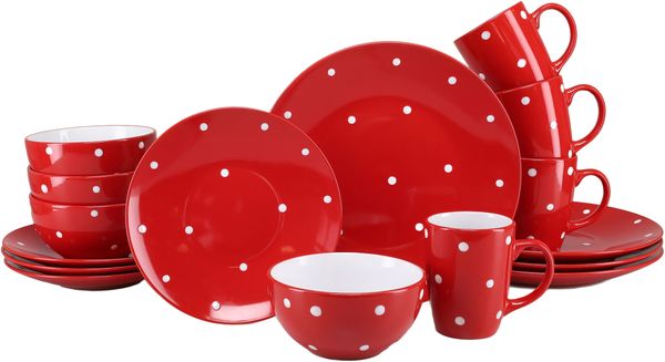 Polka Dots Bunt, Kombiservice 16-tlg (mo)