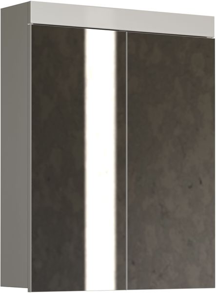 Trendteam 'Amanda' Spiegelschrank, Holz, 77 x 17 x 60 cm, Weiß Hochglanz