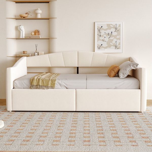 HAUSS SPOLE Schlafsofa 90x200 cm mit hydraulischer Lagerung, Lattenrost, Samtstoff, Grau, mit hydraulischem Stauraum, Lattenrost und Armlehnen, gestreifter Samtstoff, ohne Matratze, 90x200 cm