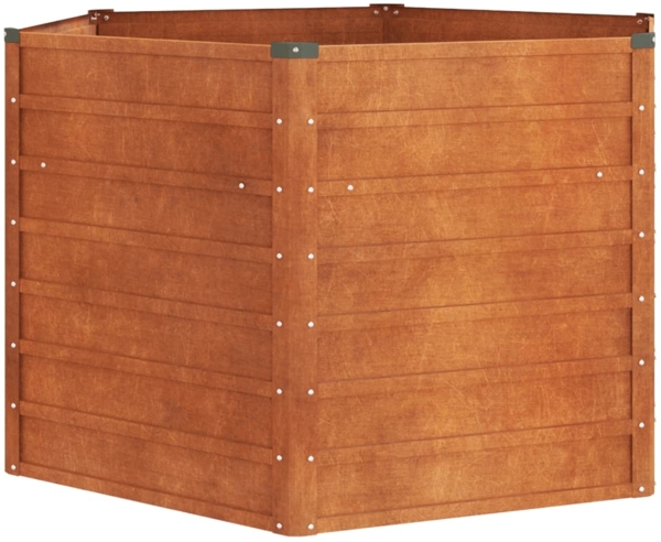 vidaXL Hochbeet Rostig 129x129x77 cm Cortenstahl 151947