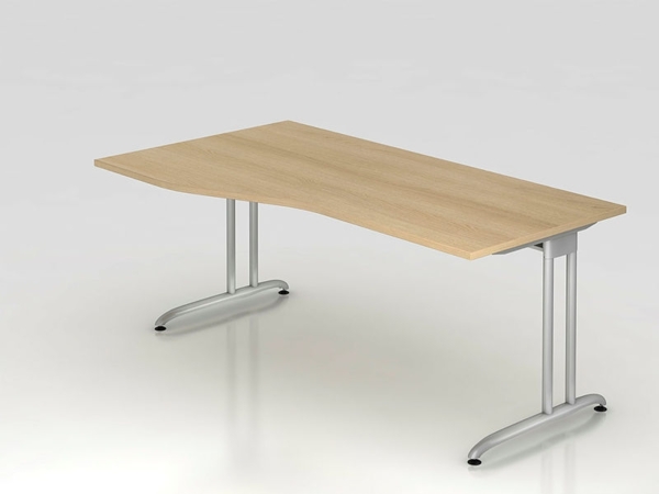 'BS18' Schreibtisch C-Gestell 180x100 / 80cm Eiche