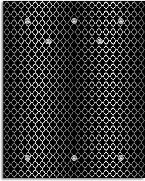 Queence Garderobe - "Charlotte" Druck auf hochwertigem Arcylglas inkl. Edelstahlhaken und Aufhängung, Format: 100x120cm Bild 1