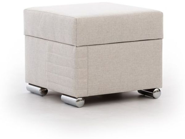 Ecksofa Schlafsofa inkl. Hocker CANTON Stoff Liverpool Pearl Ottomane Links Bild 3