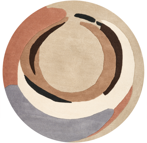 Teppich Wolle mehrfarbig ⌀ 140 cm SARGODHA