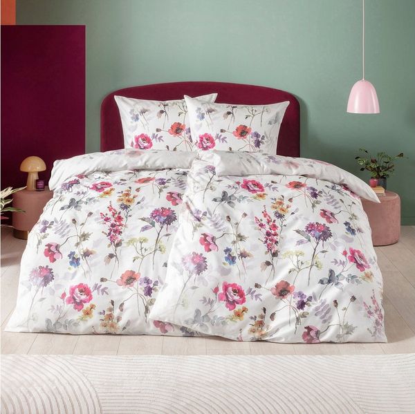 Estella Bettwäsche Bettwäsche "Hailey", Mako-Satin, Blumen