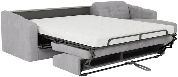 Vente-unique - DARIELO Sofa Stoff Grau - B 223 cm152 cm x H 85 cm x L 295 cm Bild 7