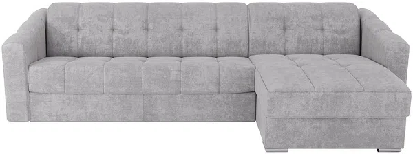 Vente-unique - DARIELO Sofa Stoff Grau - B 223 cm152 cm x H 85 cm x L 295 cm Bild 4