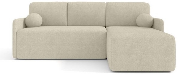 Compleo Ecksofa klein boucle, Eckcouch mit Schlaffunktion MODERNA Universell Bild 4