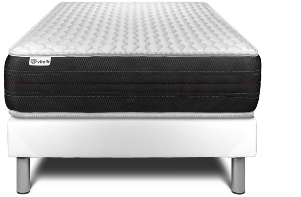 Matratzenset VITAL SPRING 120 x 200 cm Bettrahmen Kit weiß