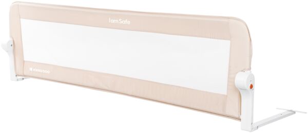 Kikkaboo Bettschutzgitter I am safe 150 cm, klappbar, Bettgitter, ab 18 Monaten hellbraun