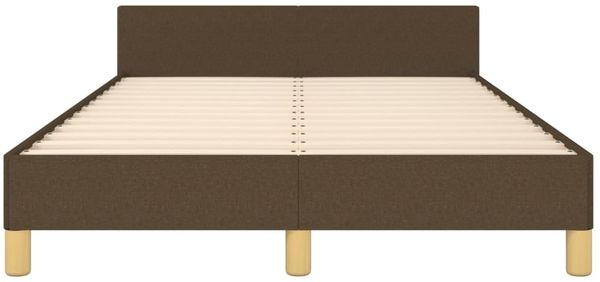 Bettgestell mit Kopfteil Dunkelbraun 120x200 cm Stoff [3124963] Bild 6