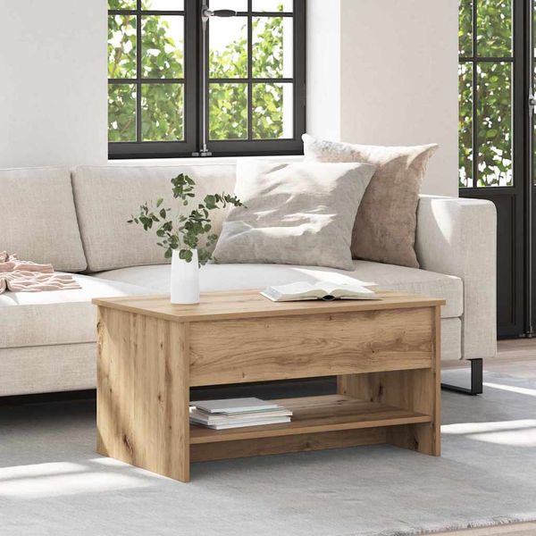vidaXL Couchtisch Artisan-Eiche 80 x 50,5 x 41,5 cm Holzwerkstoff 880714