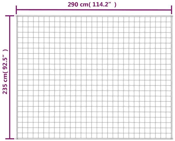 vidaXL Gewichtsdecke Stoff, 1 x Gewichtsdecke, Hellcreme, 235x290 cm, Baumwolle, 15 kg Bild 7