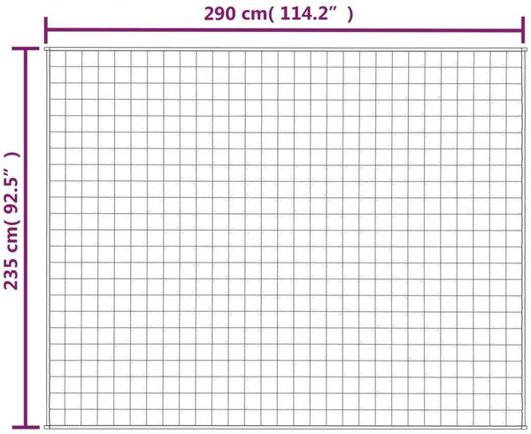 vidaXL Gewichtsdecke Stoff, 1 x Gewichtsdecke, Hellcreme, 235x290 cm, Baumwolle, 15 kg Bild 6