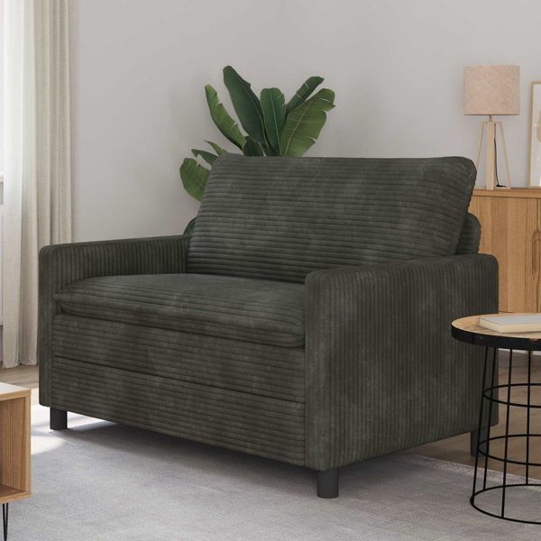 vidaXL Sofa Anthrazit 126 x 81 x 87,5 cm Polyester 42028827