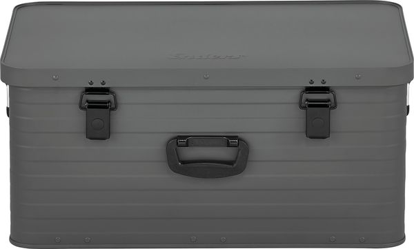 Enders® Alubox Toronto XL Grey, 80 Liter, Aluminium Box 1 mm Wandstärke, spritzwasserdicht, stapelbar - Alukiste, Metallkiste, Metallbox mit Deckel - verwendbar als Transportbox, grau #3884