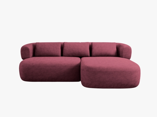 Micadoni 5-Sitzer Ecksofa Jenny Kleine Version Rechts Chenille Perfect Harmony Kirschbaum