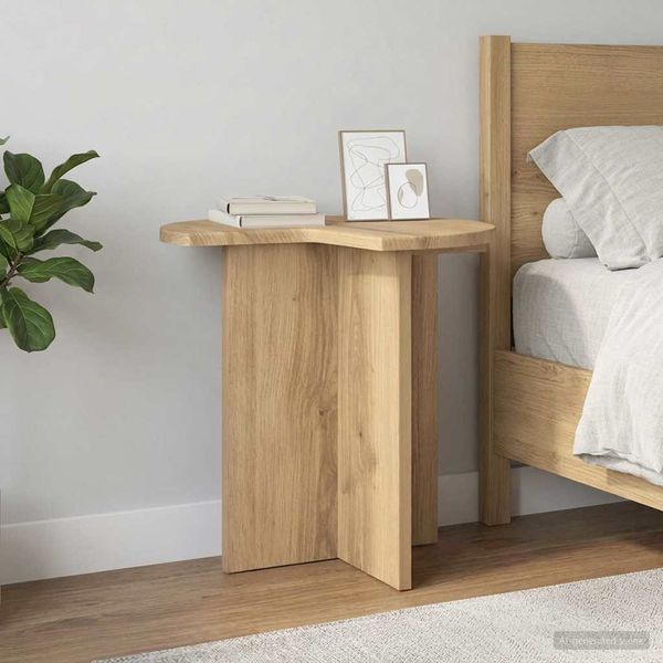 vidaXL Beistelltisch 2 pcs Artisan-Eiche Ø 39 x 38 cm Holzwerkstoff 8001096