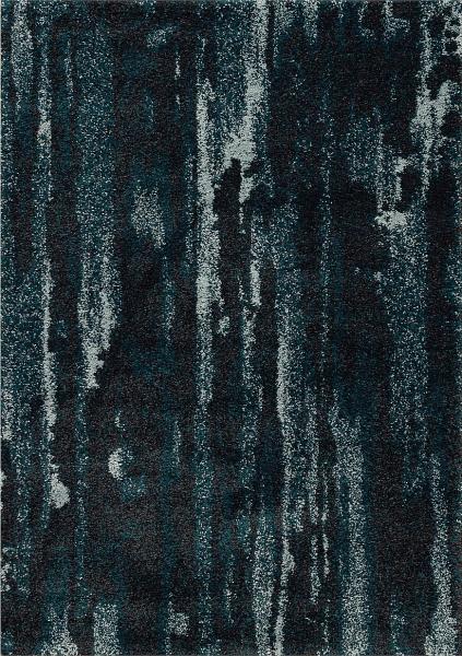 Dekoria Teppich Softness near black/peacock blue 120x160