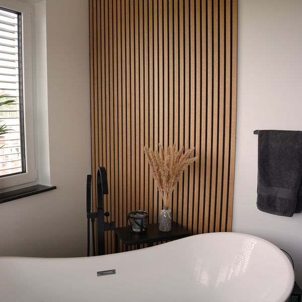 HOME DELUXE Akustikpaneel SONIC - 80 x 40 cm Oiled Oak