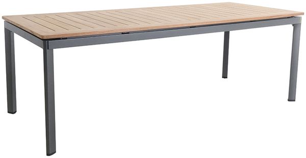 MWH Alutapo Gartentisch natur, 220 x 95 x 74 cm