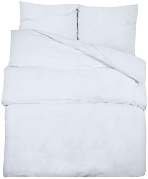 vidaXL Bettwäsche-Set Weiß 140x200 cm Leichte Mikrofaser 136014