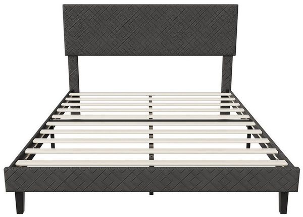 Furnishings Home Polsterbett Doppelbett Bettgestell Mit Lattenrost (1-tlg, Kopfteil hochstellbar), Jugendbett Mit Komforthöhe Lattenrost, Leises Design Bett Bild 4