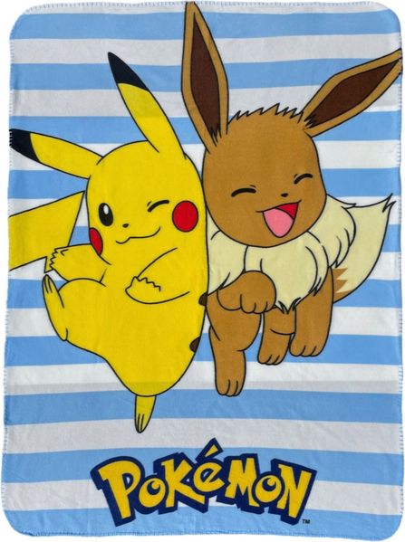 Pokémon Fleece Kuscheldecke – Weiche Polar Decke 100x140 cm