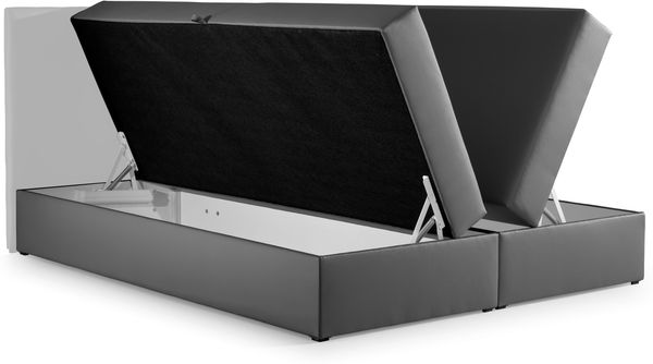 AX LIVING Boxspringbett 140x200 mit Bettkasten Ambusio in Schwarz Bild 3