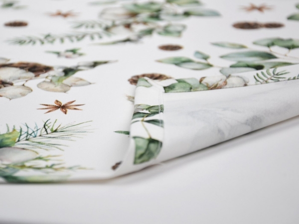 beties Tischdecke Magie des Winters Moggl (1-tlg, 1 Stück Tischdecke), Winterliches Design mit Tannenzapfen